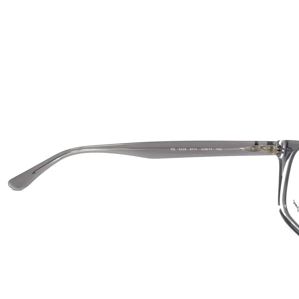 Ray-Ban Eyeglasses Frames RB5428 8111 Transparent Gray Square Full Rim 53-17-145